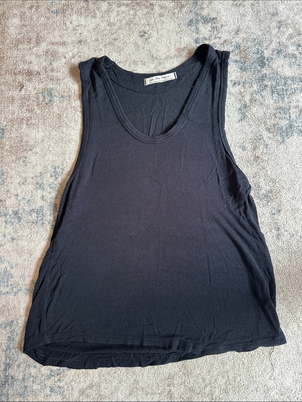 We The Free Black Racerback Tank